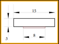 1503 Yapışkanlı Dekoratif Mobilya Profili