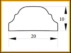 2010 Yapışkanlı Dekoratif Mobilya Profili
