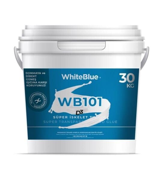 WhiteBlue WB 101 D3 Şeffaf İskelet Tutkalı 30 Kg