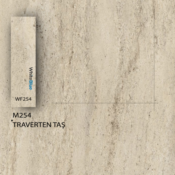 M254 Traverten Taş Pvc Kenar Bandı