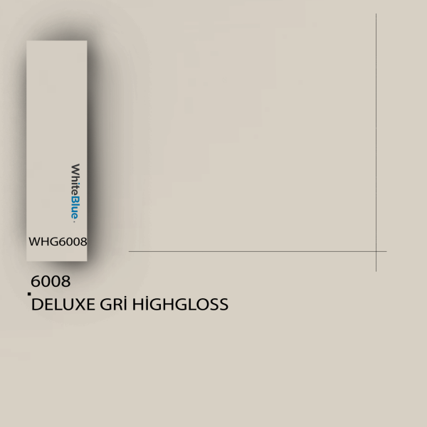 6008 Deluxe Gri HighGloss Pvc Kenar Bandı
