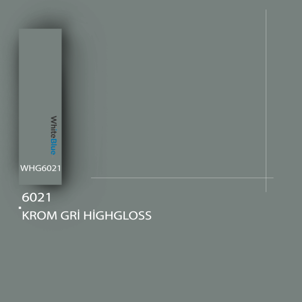 6021 Krom Gri HighGloss Pvc Kenar Bandı