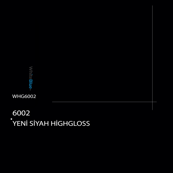 080x22 6002 Yeni Siyah HighGloss Pvc Kenar Bandı