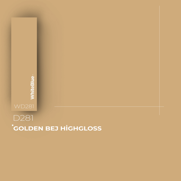 D281 Golden Bej HighGloss Pvc Kenar Bandı
