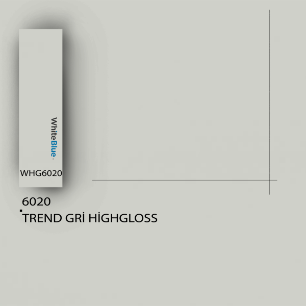 6020 Trend Gri HighGloss Pvc Kenar Bandı
