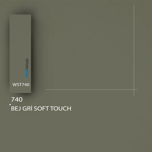 740 Bej Gri Soft Pvc Kenar Bandı