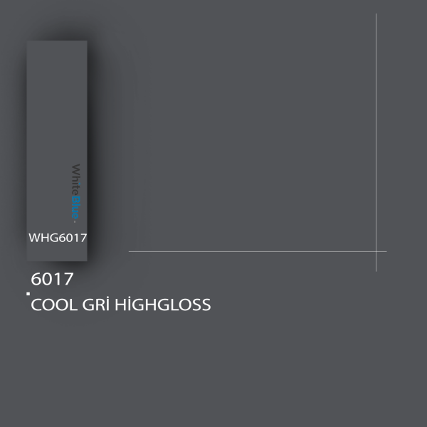 6017 Cool Gri HighGloss Pvc Kenar Bandı