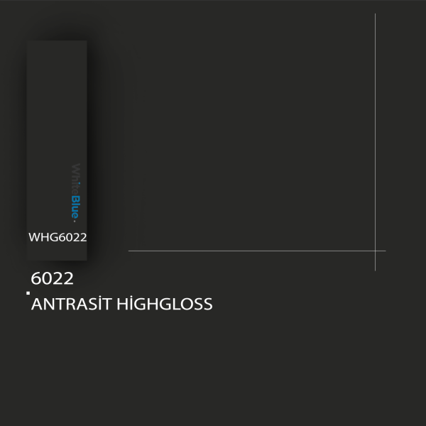 6022 Antrasit HighGloss Pvc Kenar Bandi