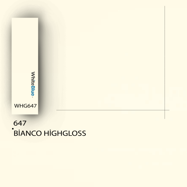 647 Bianco HighGloss Pvc Kenar Bandı
