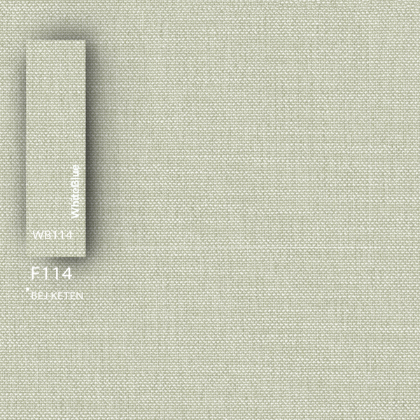 F114 Bej Keten Pvc Kenar Bandı