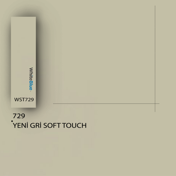 729 Yeni Gri Soft Touch Pvc Kenar Bandı
