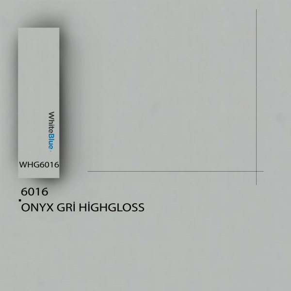 6016 Onyx Gri HighGloss Pvc Kenar Bandı
