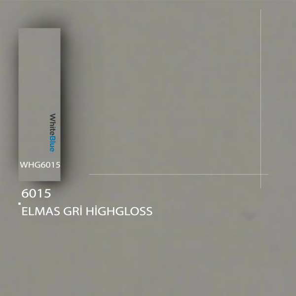 6015 Elmas Gri HighGloss Pvc Kenar Bandı