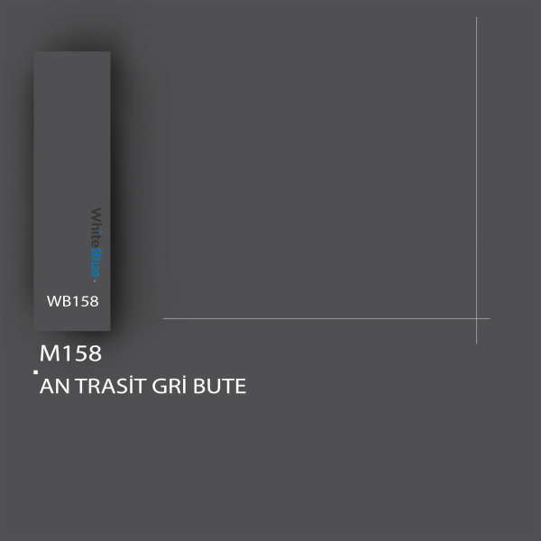 M158 Antrasit Gri Bute Pvc Kenar Bandı