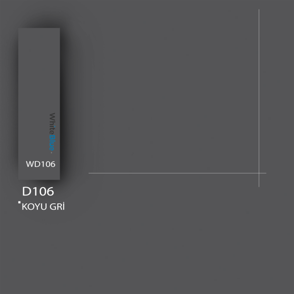 D106 Koyu Gri Pvc Kenar Bandı