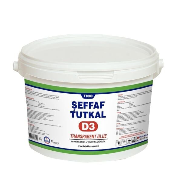 D3 Şeffaf Tutkal 25 KG Kova