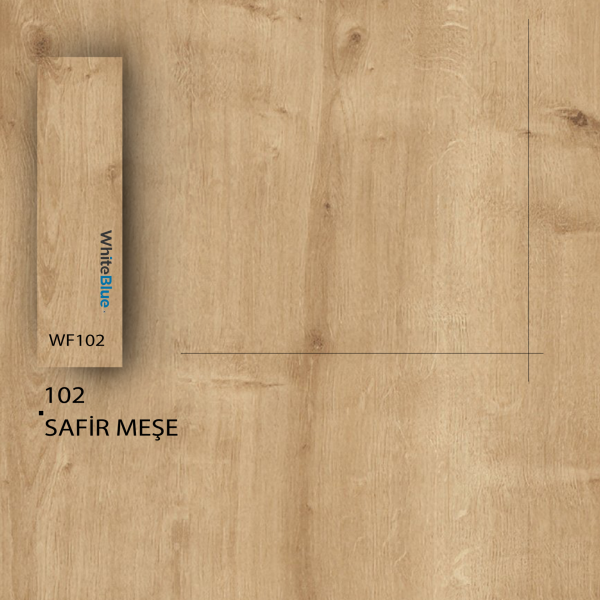 102 Safir Meşe Pvc Kenar Bandı