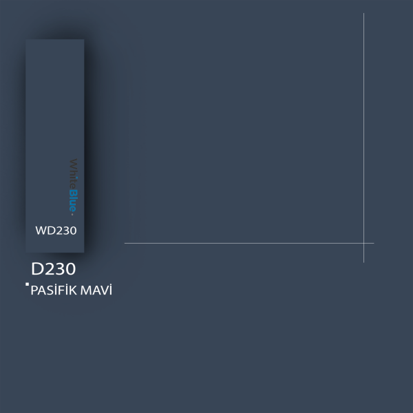 D230 Pasifik Mavi MattPlus Pvc Kenar Bandı