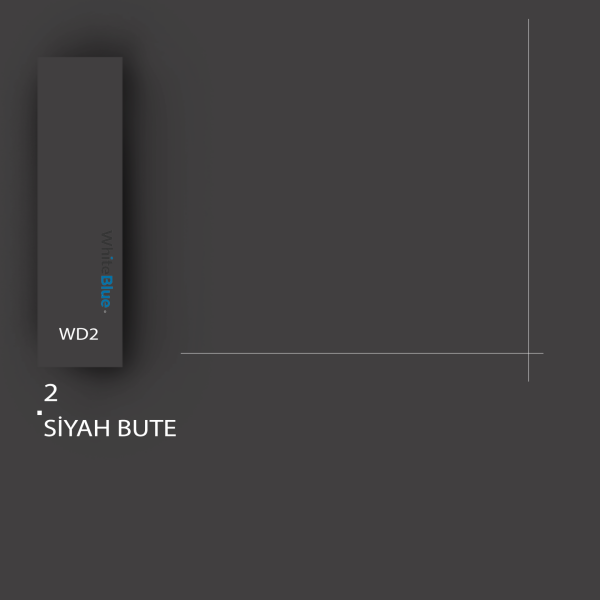 2 Siyah Bute Pvc Kenar Bandı