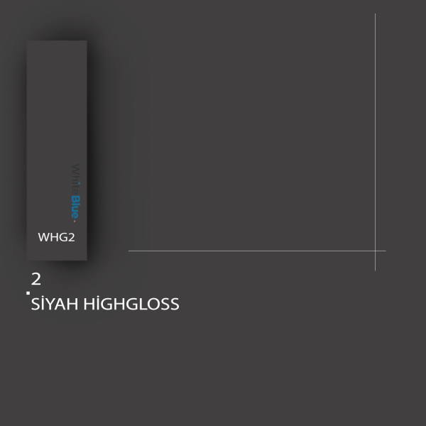 2 Siyah HighGloss Pvc Kenar Bandı