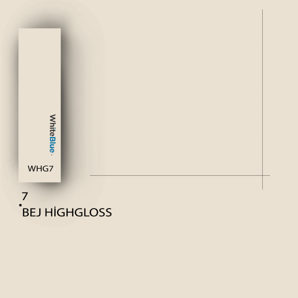 7 Bej HighGloss Pvc Kenar Bandı