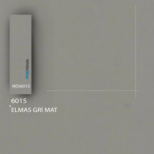 6015 Elmas Gri Supra Mat Pvc Kenar Bandı