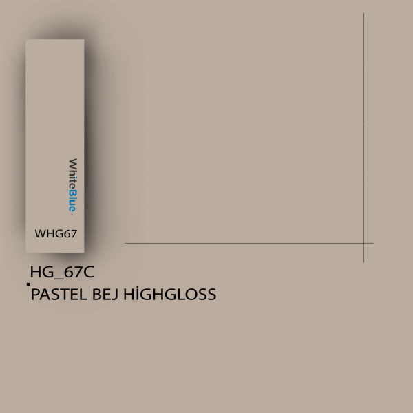 HG_67C Pastel Bej HighGloss Pvc Kenar Bandı