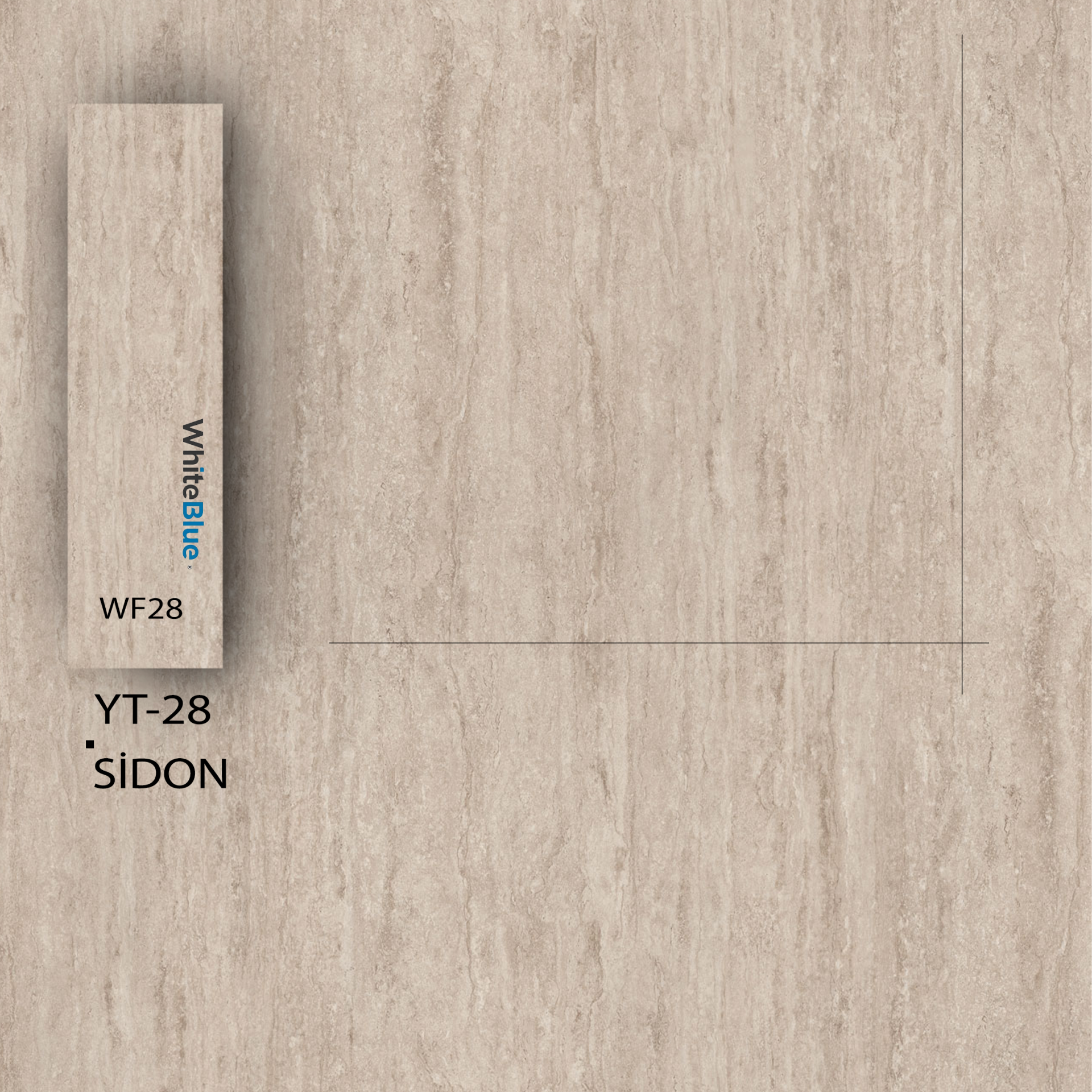 YT_Z28 Sidon Pvc Kenar Bandı | WhiteBlue
