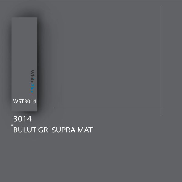 080x22 3014 Bulut Gri Supra Mat Pvc Kenar Bandı