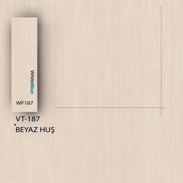 VT_187 Beyaz Huş Pvc Kenar Bandı