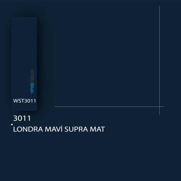 080x22 3011 Londra Mavi Supra Mat Pvc Kenar Bandı