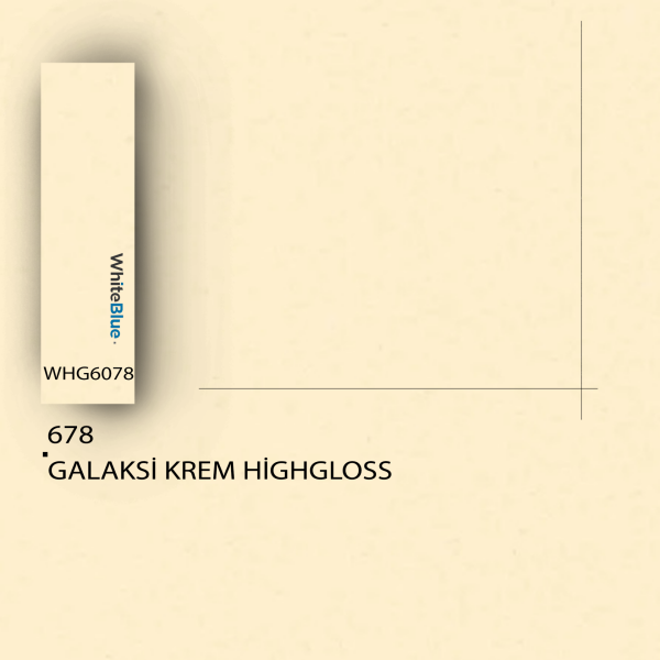 678 Galaksi Krem HighGloss Pvc Kenar Bandı