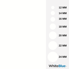Beyaz HighGloss Yapışkanlı Vida Tapası