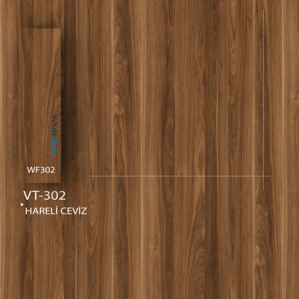 VT_302 Hareli Ceviz Pvc Kenar Bandı