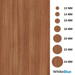 Teak Yıldız Entegre Yapışkanlı Vida Tapası