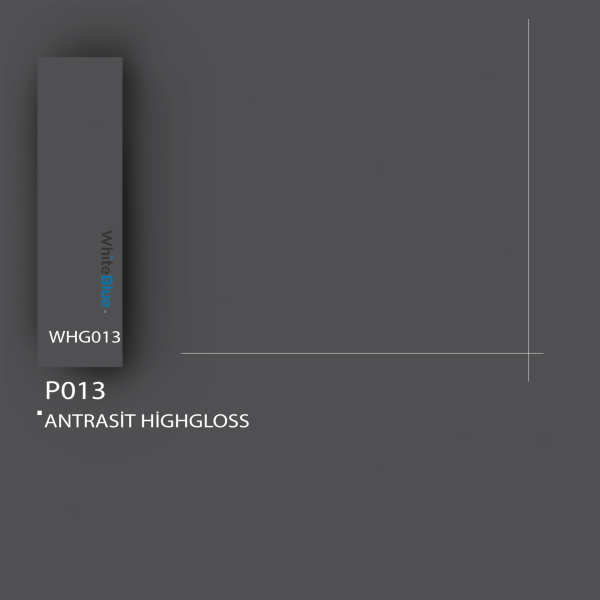 D143 Antrasit Gri HighGloss Pvc Kenar Bandı