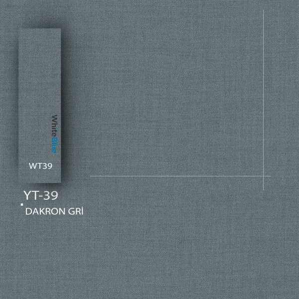 YT_39C Dakron Gri Pvc Kenar Bandı