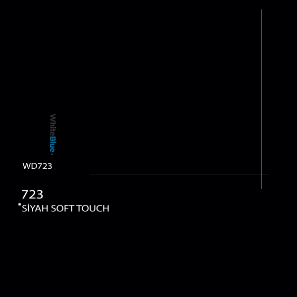 723 Siyah Soft Touch Pvc Kenar Bandı