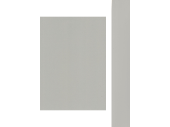 080x22 VT-828 Sis Gri HighGloss Pvc Kenar Bandı