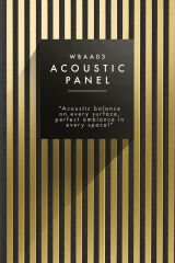 Altın Ayna Akustik Panel WBAA03