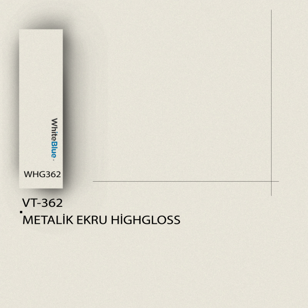 VT_362 Metalik Ekru HighGloss Pvc Kenar Bandı