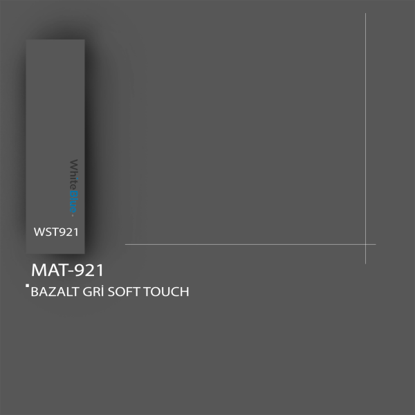 MAT-921 Bazalt Gri Soft Touch Pvc Kenar Bandı