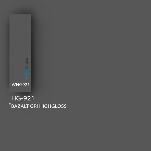 HG_921 Bazalt Gri HighGloss Pvc Kenar Bandı