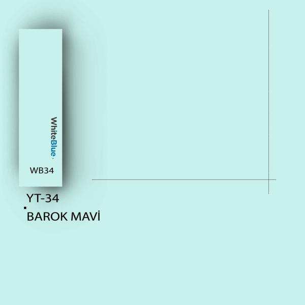 YT_34D Barok Mavi Pvc Kenar Bandı