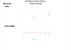 WB18105 Mdf Duvar Lambri