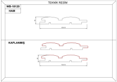 WB18120 Mdf Duvar Lambri