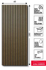 Altın Versace Akustik Panel WBAV07