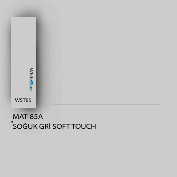 MAT-85A Soğuk Gri Soft Touch Pvc Kenar Bandı