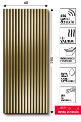 Altın Ayna Akustik Panel WBAA03