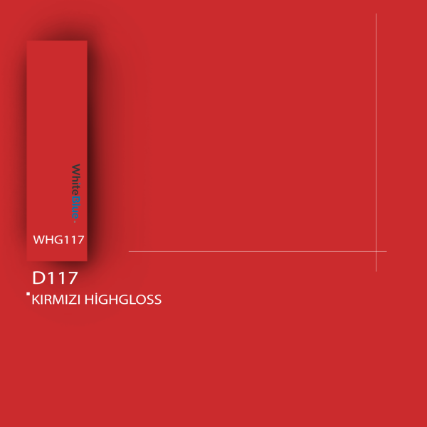 D117 Kırmızı HighGloss Pvc Kenar Bandı